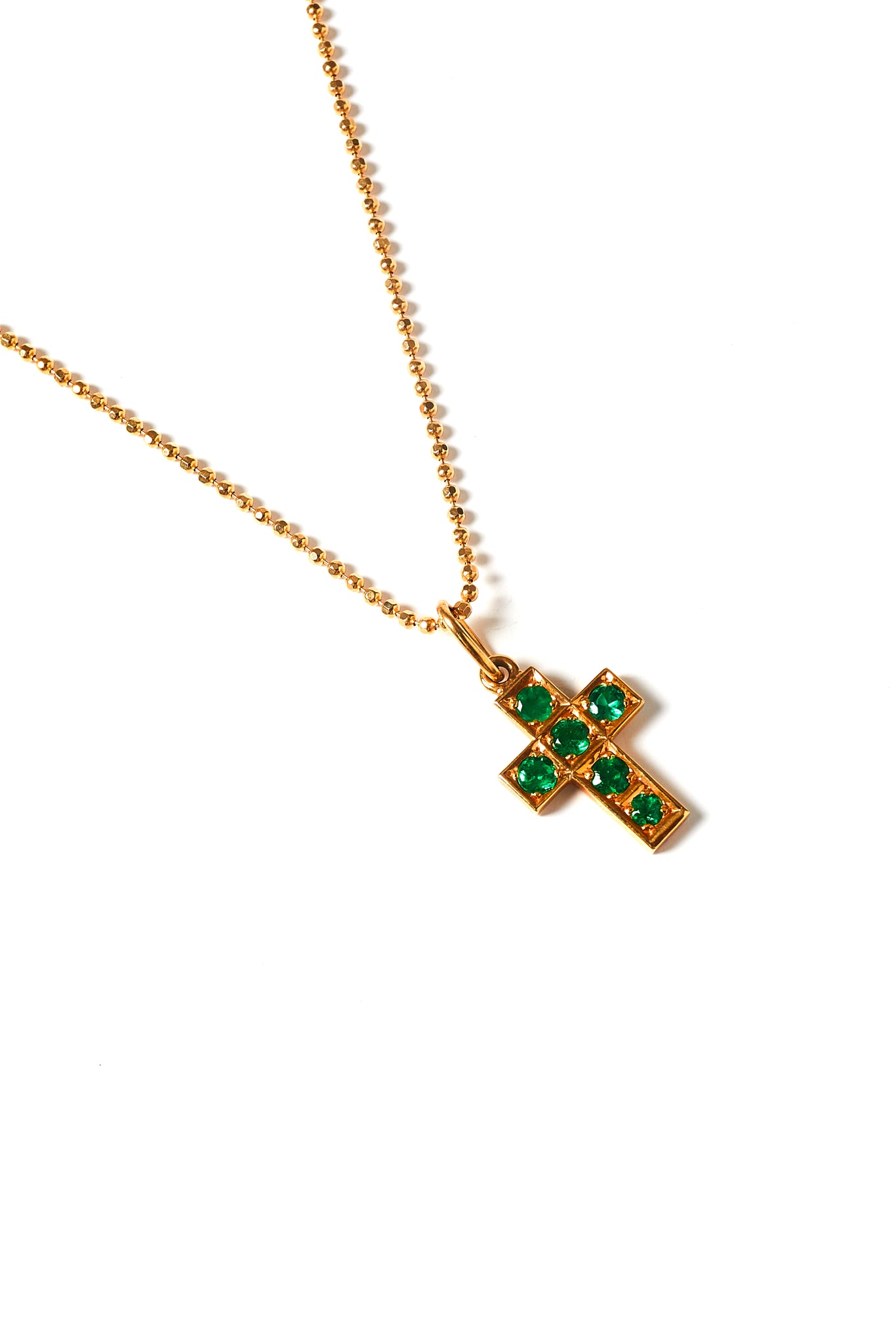 Renaissance Emerald Cross pendant