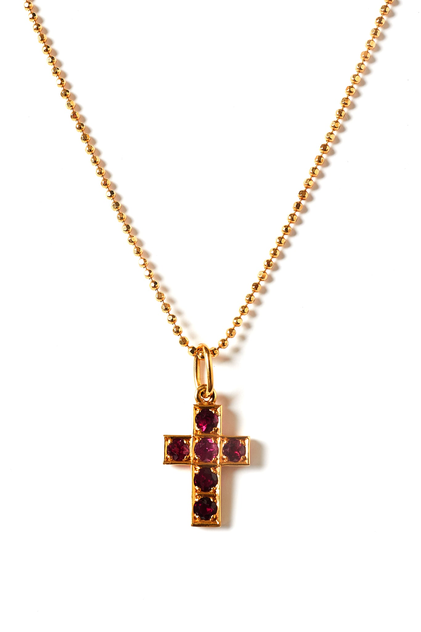 Renaissance Ruby Cross pendant