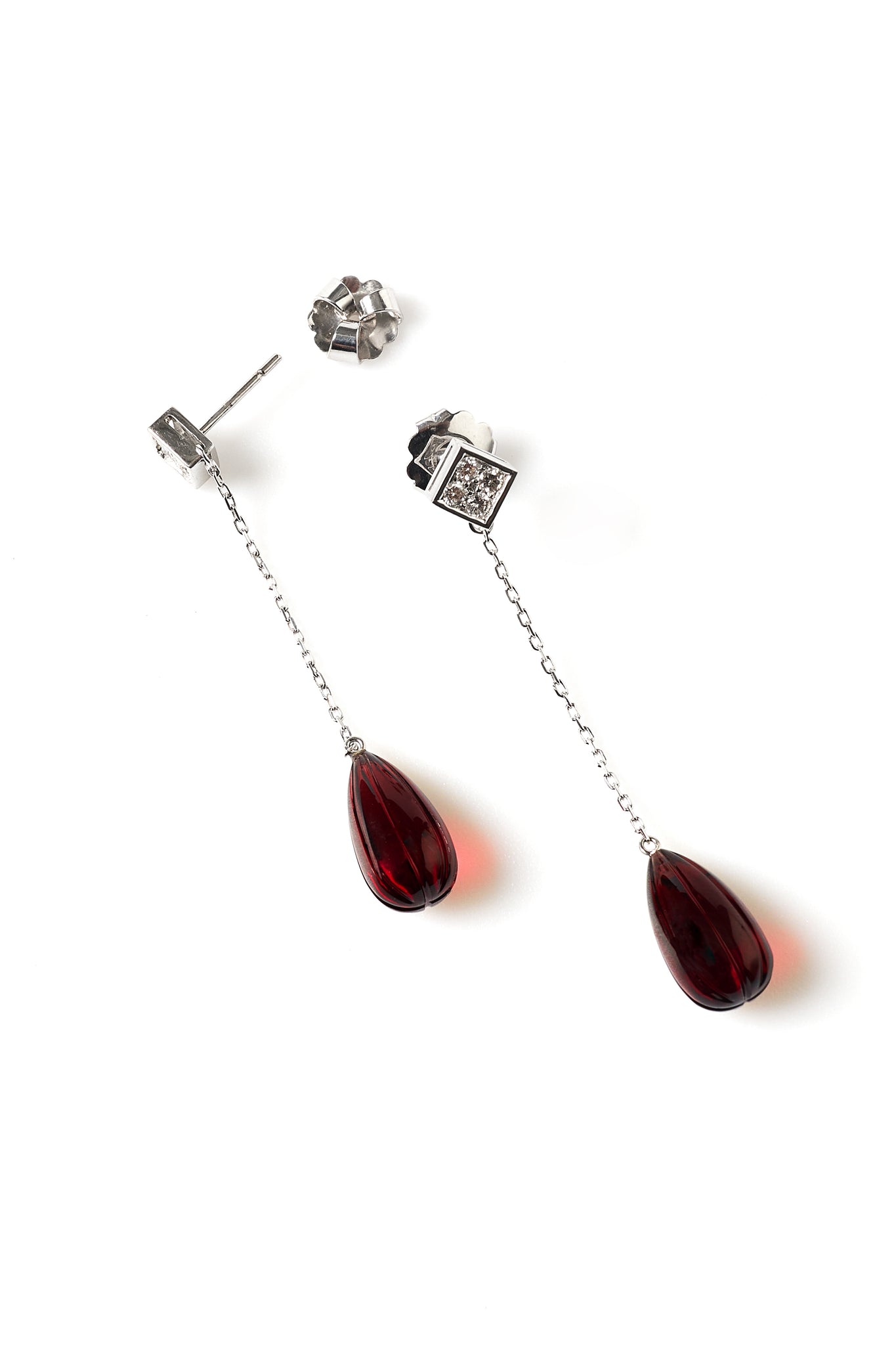 Exotic Garnet earrings