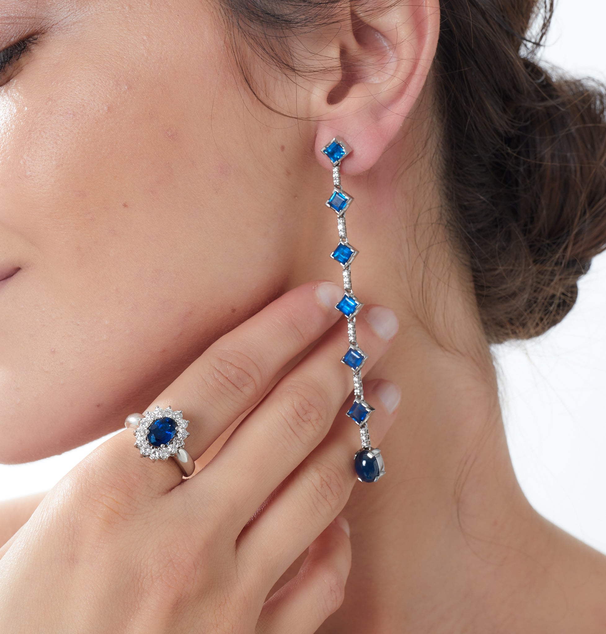 Majesty Blue Sapphire earrings