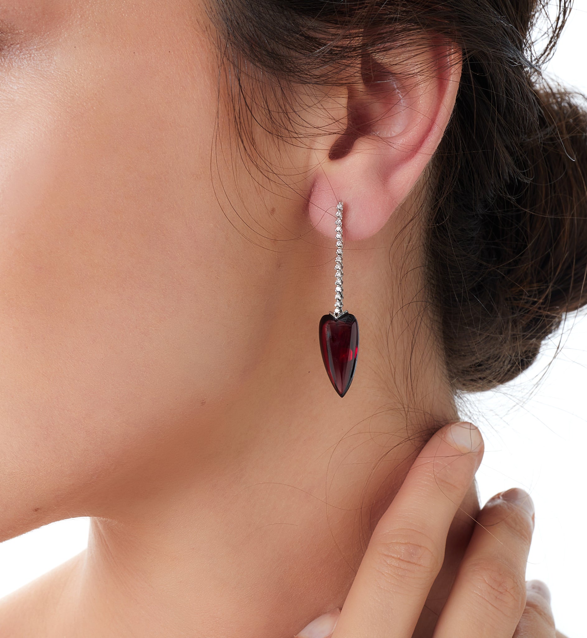 Exotic Garnet earrings