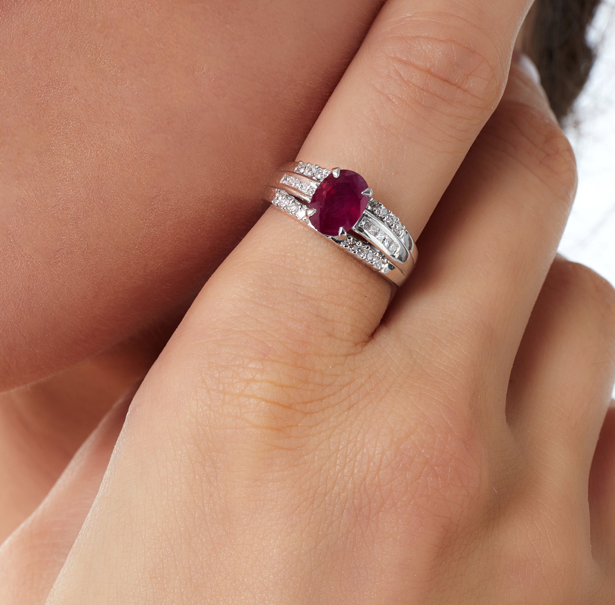 Surround Ruby ring